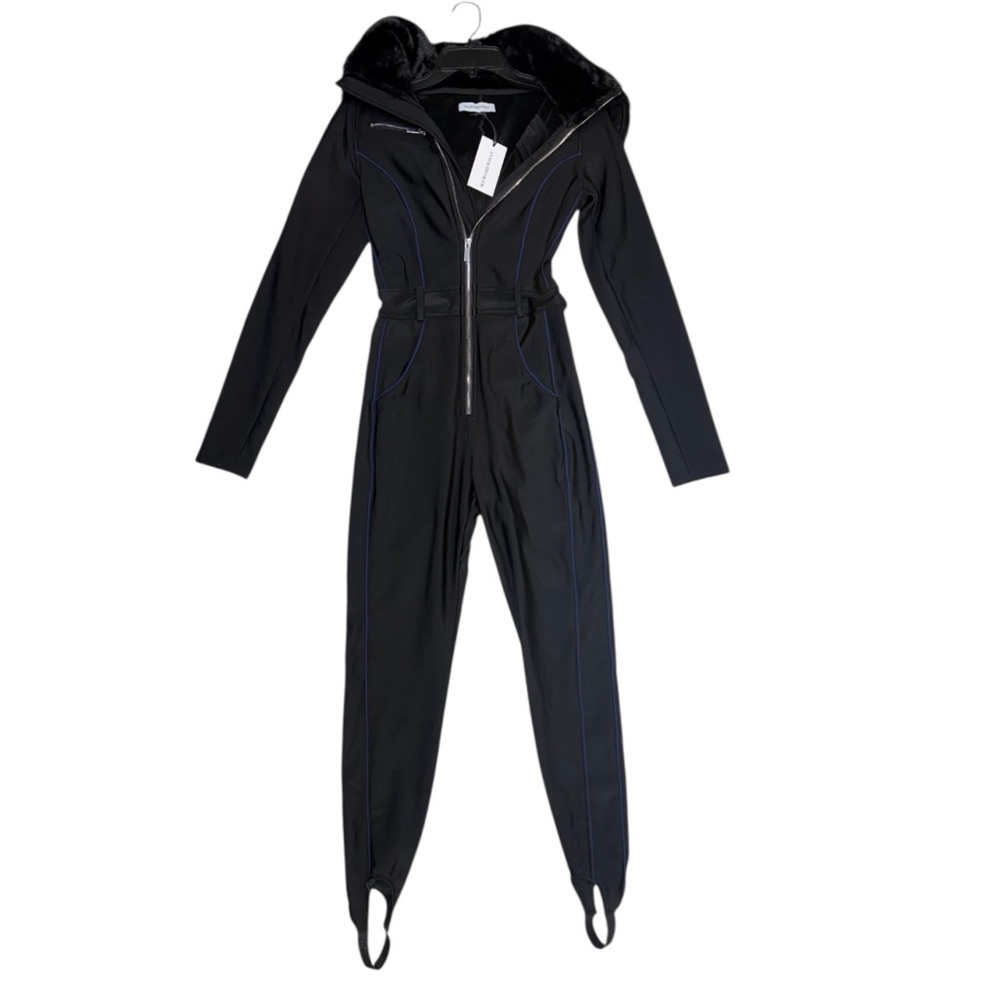 WeWoreWhat Black Jumpsuit with Hood NWT